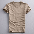 Charlie - Men's Slub Cotton Crew Neck T-Shirt