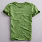 Charlie - Men's Slub Cotton Crew Neck T-Shirt