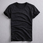 Charlie - Men's Slub Cotton Crew Neck T-Shirt