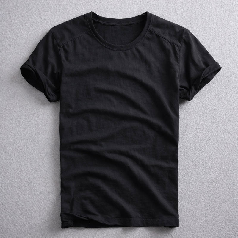 Charlie - Men's Slub Cotton Crew Neck T-Shirt