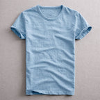 Charlie - Men's Slub Cotton Crew Neck T-Shirt