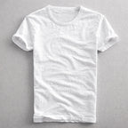 Charlie - Men's Slub Cotton Crew Neck T-Shirt