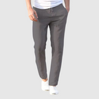 Cole - Men's Straight Leg Drawstring Linen Pants