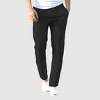 Cole - Men's Straight Leg Drawstring Linen Pants