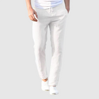 Cole - Men's Straight Leg Drawstring Linen Pants