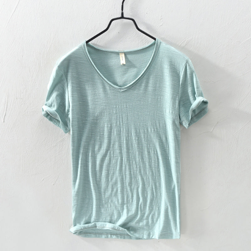Colin - Men's Cotton V-Neck Short Sleeve T-Shirt
