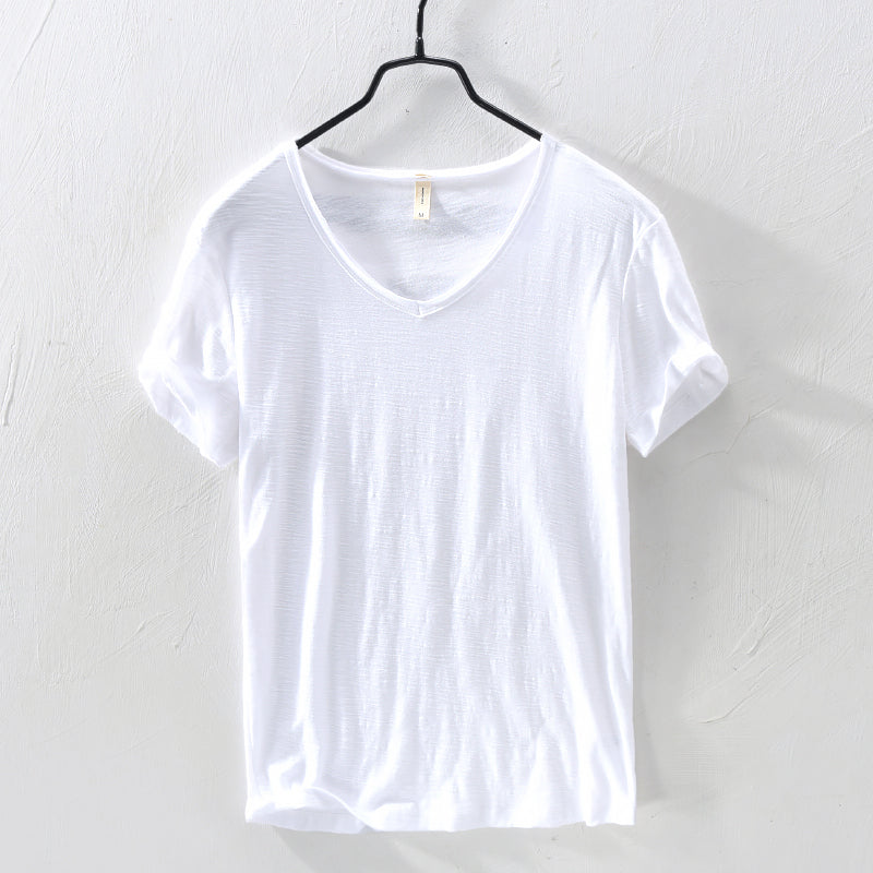 Colin - Men's Cotton V-Neck Short Sleeve T-Shirt