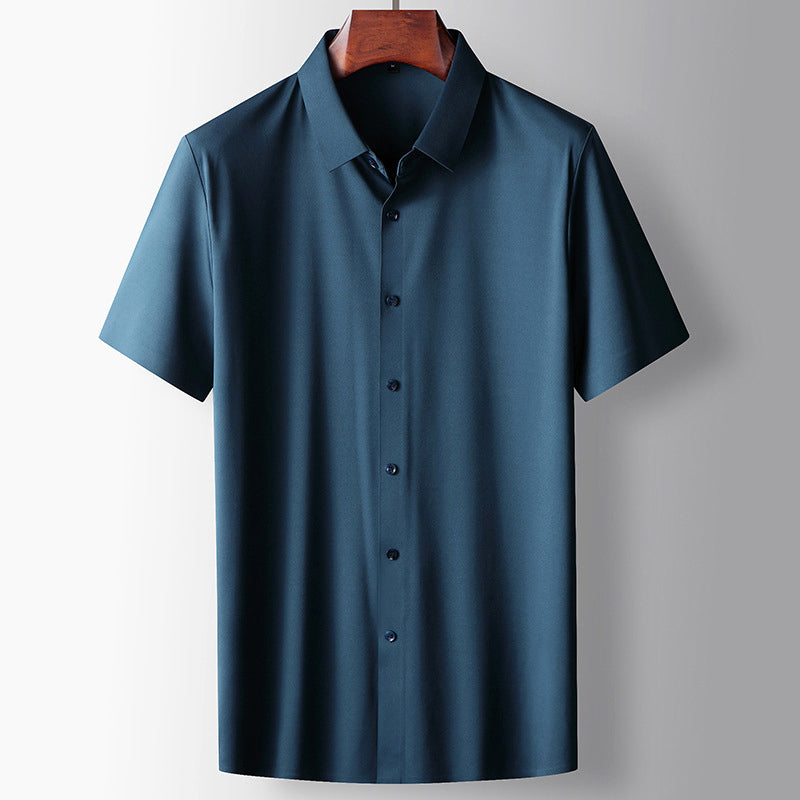 Damian - Men's Short Sleeve Button-Down Dress Shirt