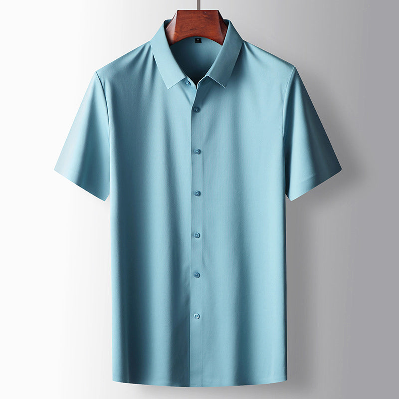 Damian - Men's Short Sleeve Button-Down Dress Shirt