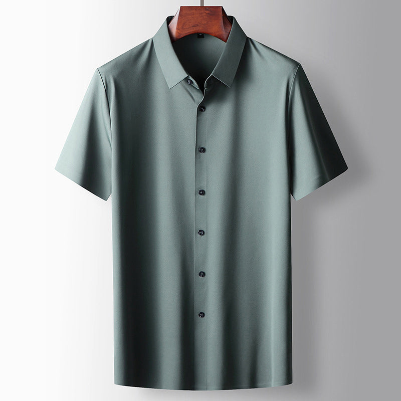 Damian - Men's Short Sleeve Button-Down Dress Shirt