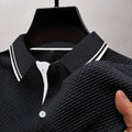 Daniel - Men's Contrast Trim Waffle Knit Polo Shirt