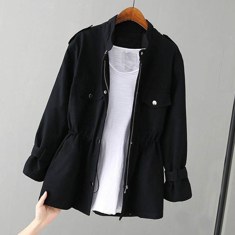 Darlin - Women's Stand Collar Utility Field Jacket