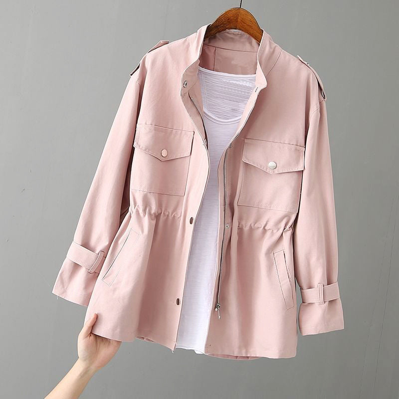 Darlin - Women's Stand Collar Utility Field Jacket