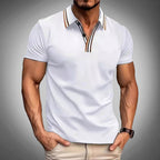 Darrel - Men's Short Sleeve Contrast Collar Polo