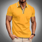 Darrel - Men's Short Sleeve Contrast Collar Polo