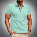 Darrel - Men's Short Sleeve Contrast Collar Polo