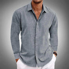 Dasmond - Men's Linen Long Sleeve Relaxed Shirt