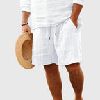 Dawson - Men's Textured Drawstring Knit Shorts