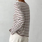 Donna - Women's Striped Long Sleeve Knit Top