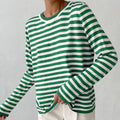 Donna - Women's Striped Long Sleeve Knit Top