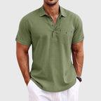 Draven - Men's Linen Polo Shirt