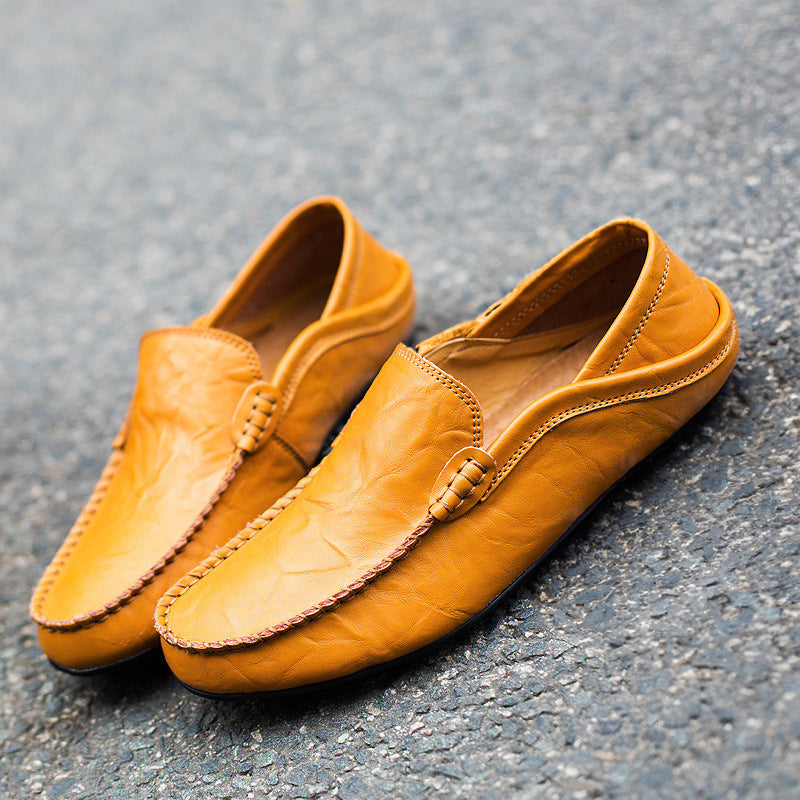 Drew - Men's Leather Slip-On Loafers