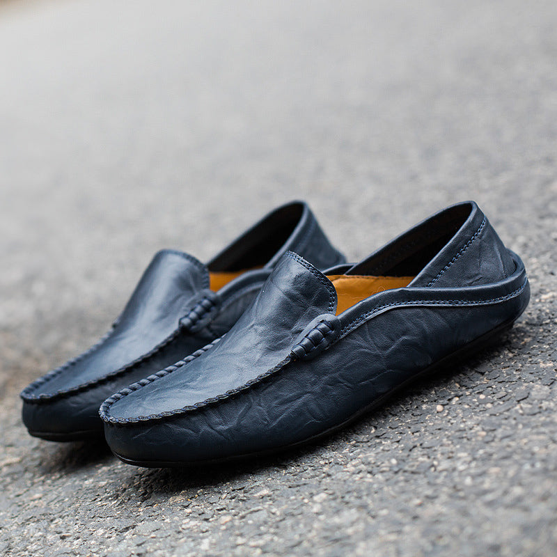 Drew - Men's Leather Slip-On Loafers