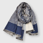 Edinburgh - Cotton Boho Pattern Fringe Scarf