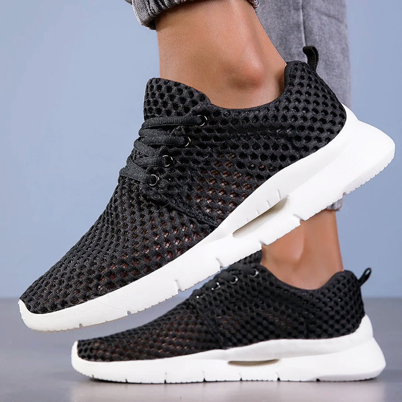 Elias - Men's Breathable Open-Mesh Lace-Up Sneakers