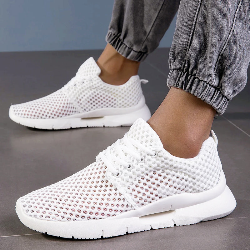 Elias - Men's Breathable Open-Mesh Lace-Up Sneakers