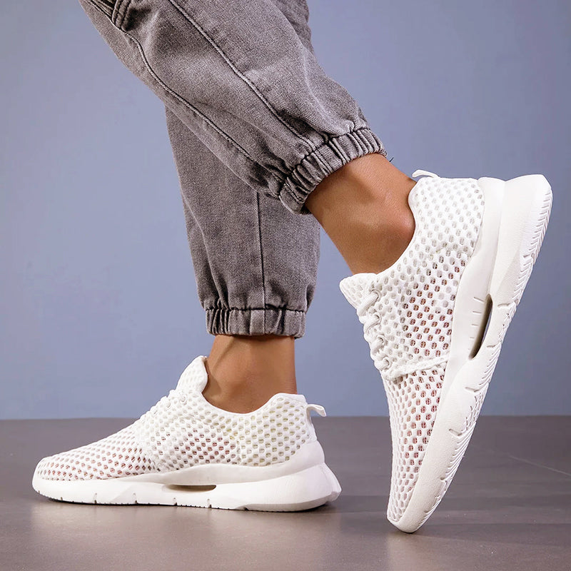 Elias - Men's Breathable Open-Mesh Lace-Up Sneakers