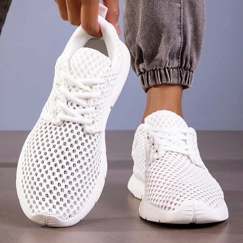 Elias - Men's Breathable Open-Mesh Lace-Up Sneakers