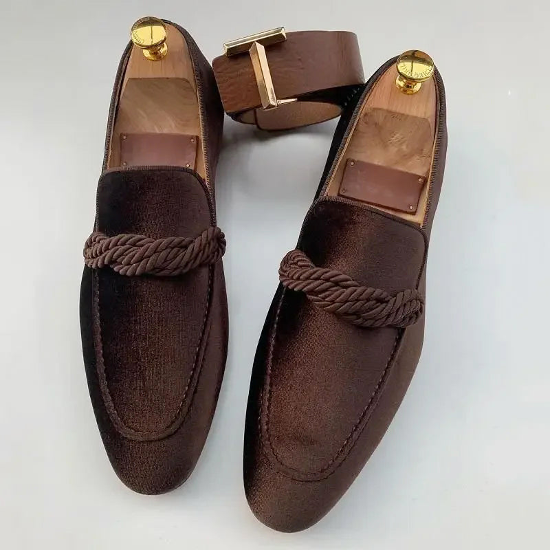 Elio - Men's Braided Moccasin Loafers