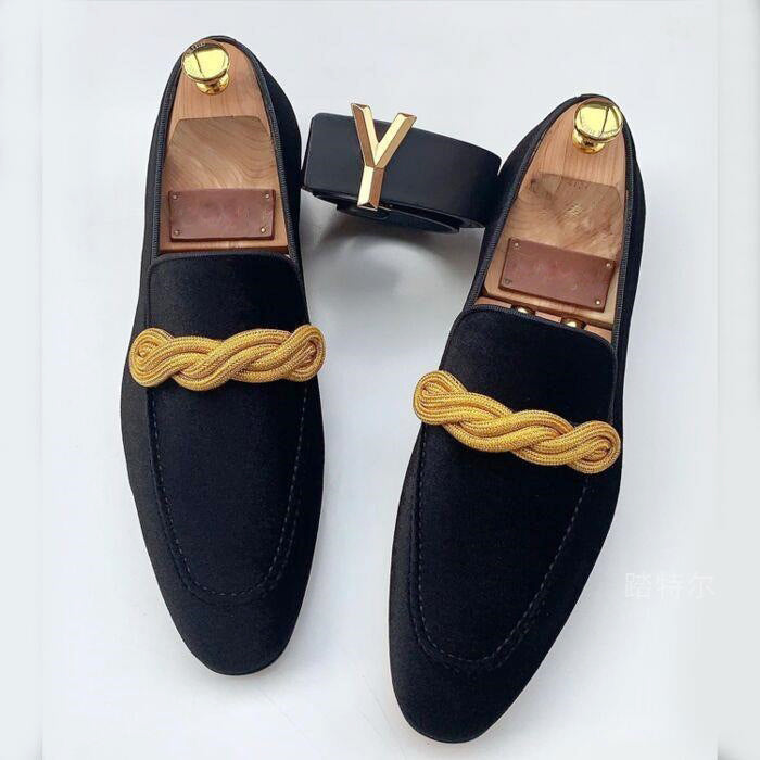 Elio - Men's Braided Moccasin Loafers