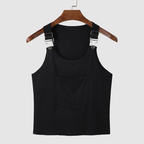 Elliot - Men's Ribbed Buckle Strap Tank Top