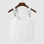 Elliot - Men's Ribbed Buckle Strap Tank Top