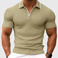 Erwan - Men's Textured Collared Polo Shirt