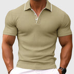 Erwan - Men's Textured Collared Polo Shirt