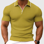 Erwan - Men's Textured Collared Polo Shirt