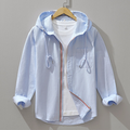George - Men's Cotton Zip-Up Hooded Shirt