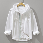 George - Men's Cotton Zip-Up Hooded Shirt