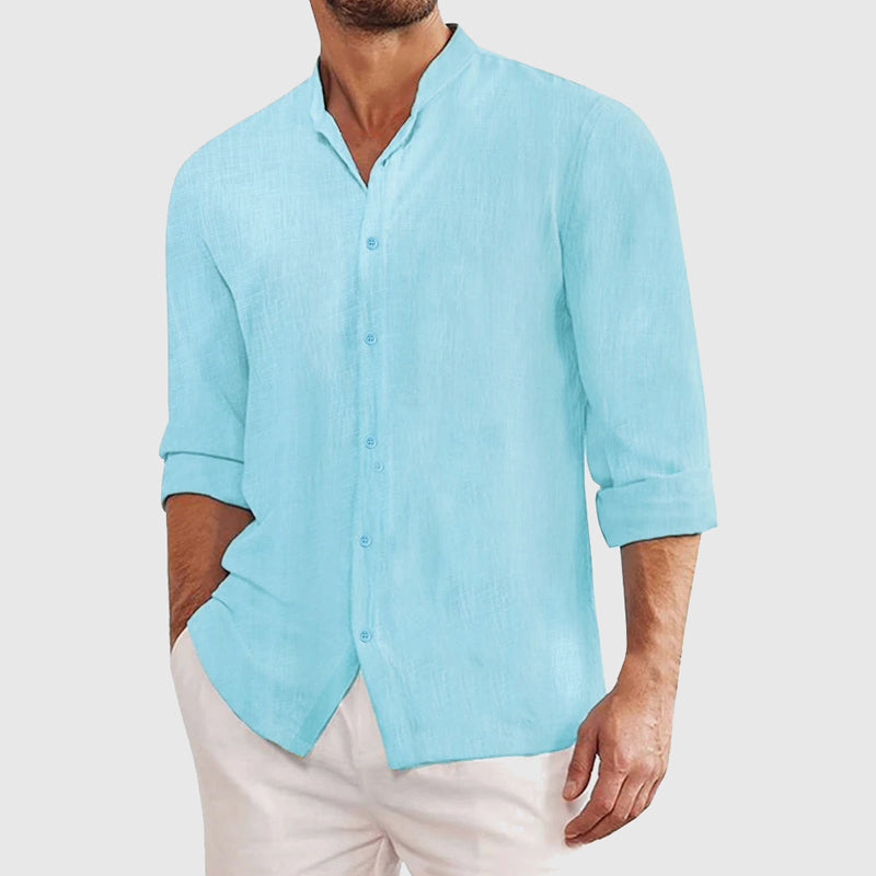 Gerry - Men's Linen Roll-Tab Sleeve Shirt