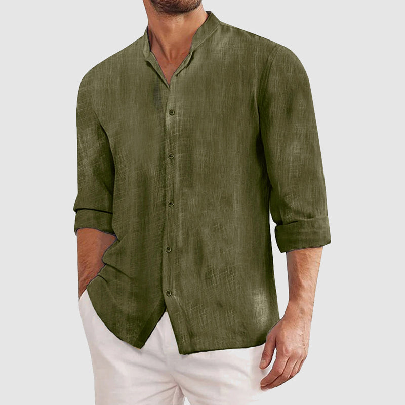 Gerry - Men's Linen Roll-Tab Sleeve Shirt