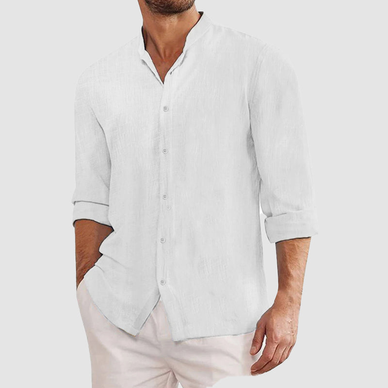 Gerry - Men's Linen Roll-Tab Sleeve Shirt