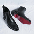 Isaac - Men's Slip-On Leather Ankle Boots