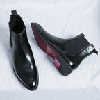 Isaac - Men's Slip-On Leather Ankle Boots