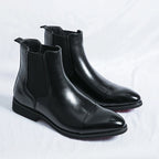 Isaac - Men's Slip-On Leather Ankle Boots