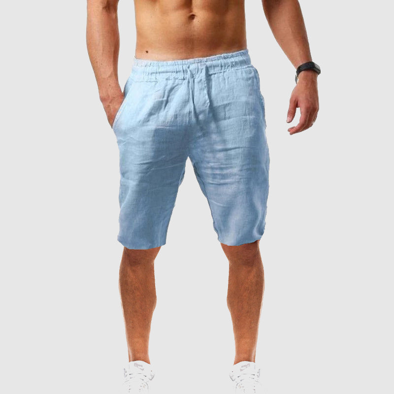 Japer - Men's Linen Drawstring Shorts