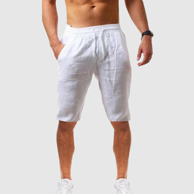 Japer - Men's Linen Drawstring Shorts
