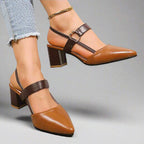 Jessica - Women's Buckled Strap Pointed-Toe Heels